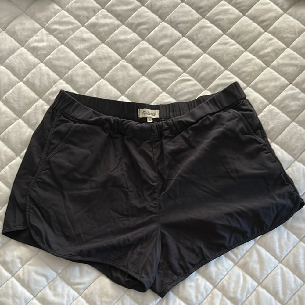 Madewell Black High Rise Pull-On Shorts XL